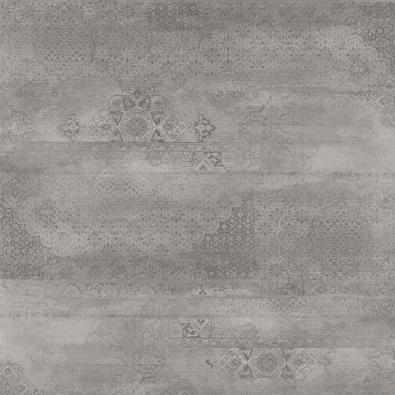 600*600 DUST Dark Grey Glazed Ceramic Subway Tile  Corridor  Cement Textured